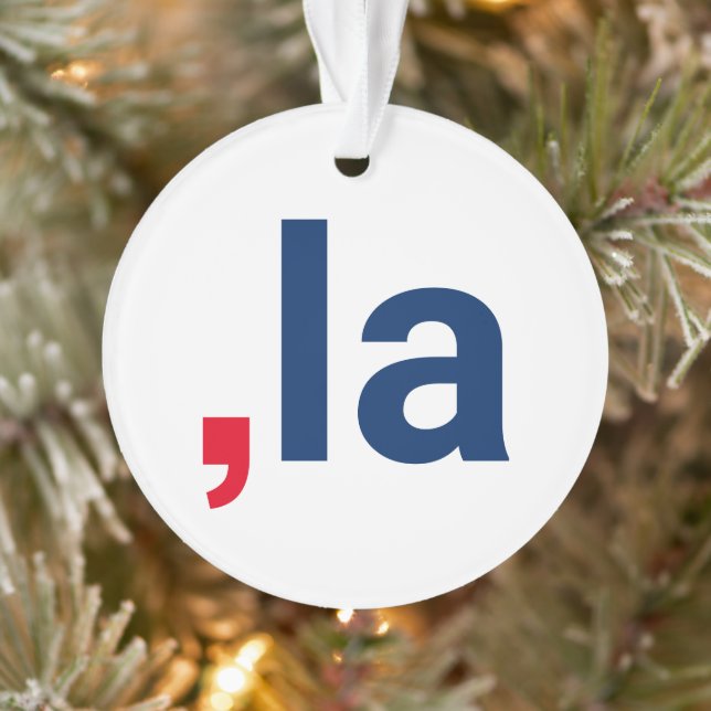 Comma La kamala funny pronunciation patriotic Ornament (Tree)