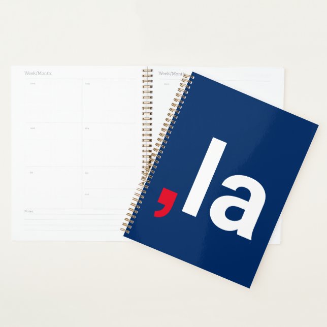 Comma La kamala funny pronunciation red white blue Planner (Display)