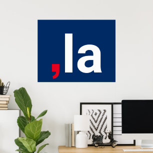 Comma La kamala funny pronunciation red white blue Poster