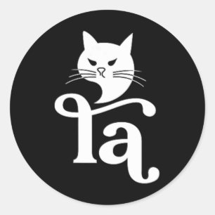 Comma La Kamala Harris 2024 Funny Childless Cat La Classic Round Sticker