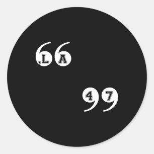 Comma La Kamala Harris 47  Classic Round Sticker