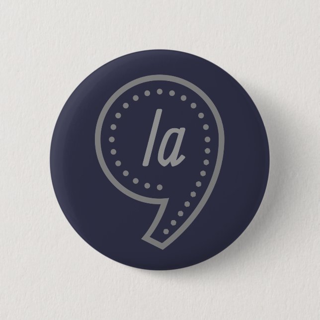 Comma la Kamala Harris 6 Cm Round Badge (Front)