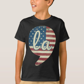 Comma La Kamala Harris American Flag Comma + La  T-Shirt