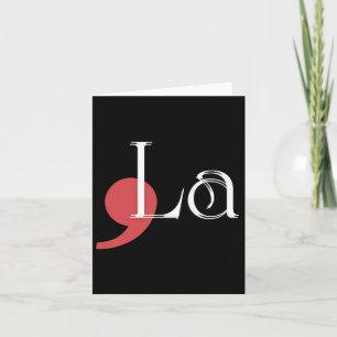 Comma La Kamala Harris American Flag Design Card