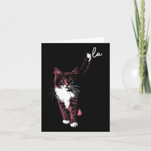 Comma La Kamala Harris Cat Kitten Cute Adorable Ta Card
