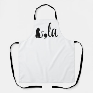 Comma La Kamala Harris - cat mum for Kamala Apron
