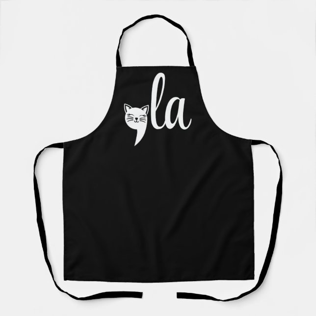 Comma La Kamala Harris - cat mum for Kamala  Apron (Front)