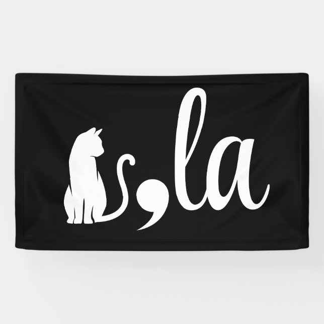 Comma La Kamala Harris - cat mum for Kamala  Banner (Horizontal)