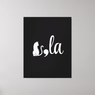 Comma La Kamala Harris - cat mum for Kamala Canvas Print