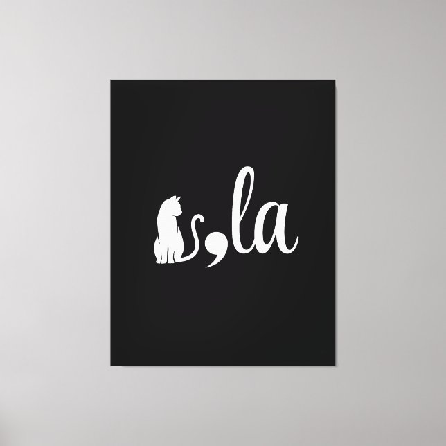 Comma La Kamala Harris - cat mum for Kamala  Canvas Print (Front)