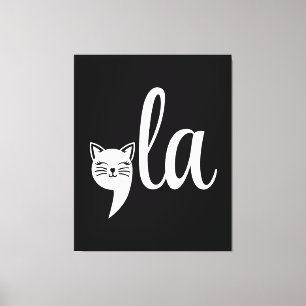 Comma La Kamala Harris - cat mum for Kamala  Canvas Print