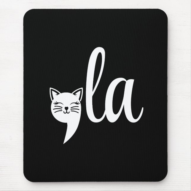 Comma La Kamala Harris - cat mum for Kamala  Mouse Pad (Front)