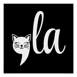 Comma La Kamala Harris - cat mum for Kamala Poster