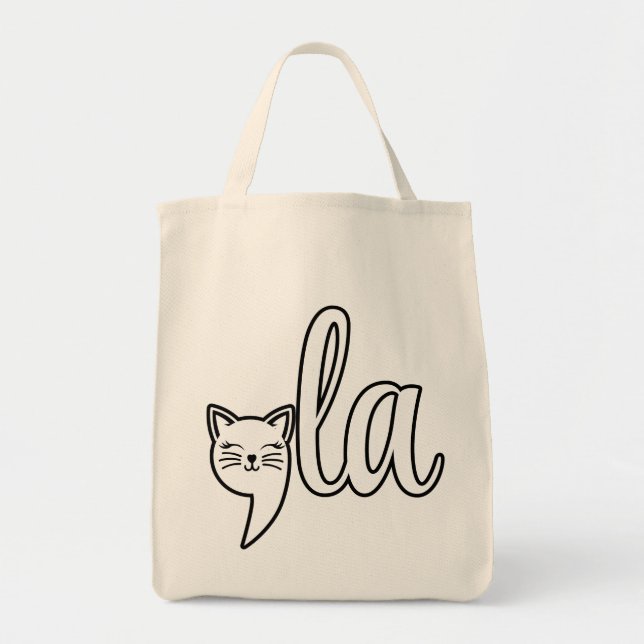 Comma La Kamala Harris - cat mum for Kamala  Tote Bag (Front)