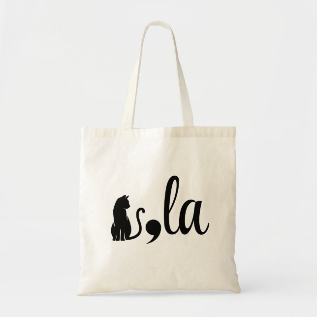 Comma La Kamala Harris - cat mum for Kamala  Tote Bag (Front)