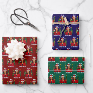 Comma La Kamala Harris Christmas Wrapping Paper Sheet