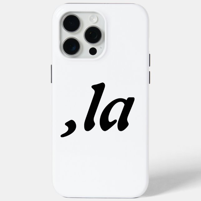 Comma La Kamala Harris - customised text design  Case-Mate iPhone Case (Back)