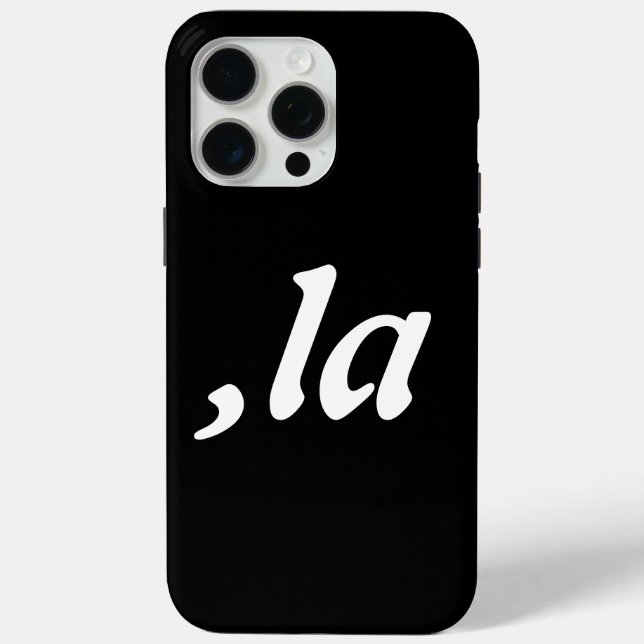 Comma La Kamala Harris - customised text design  Case-Mate iPhone Case (Back)