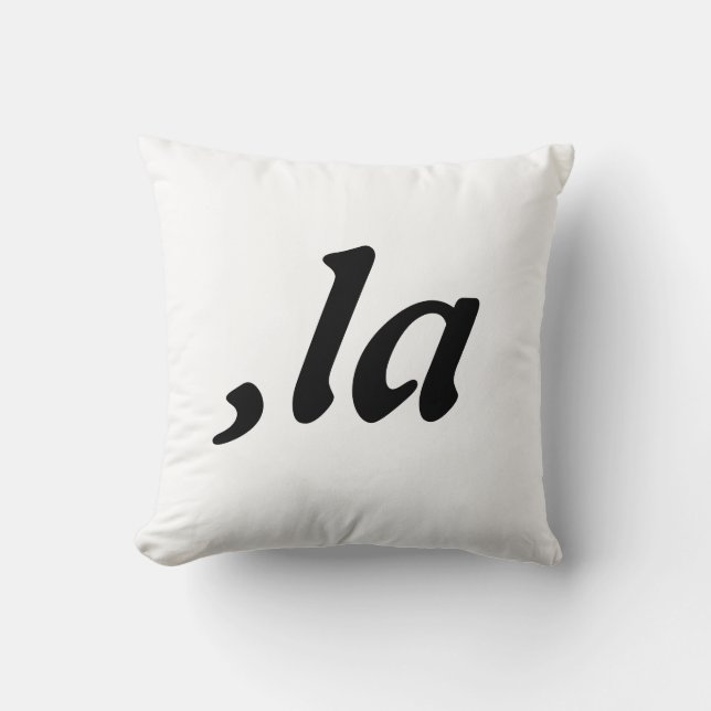 Comma La Kamala Harris - customised text design  Cushion (Front)