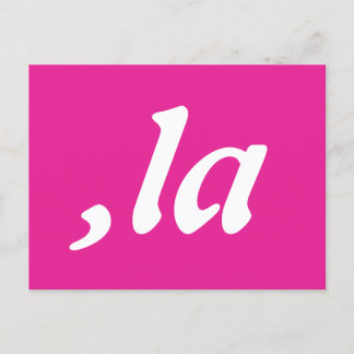 Comma La Kamala Harris - customised text design Postcard