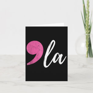 Comma La Kamala Harris For President 2024 Election Card