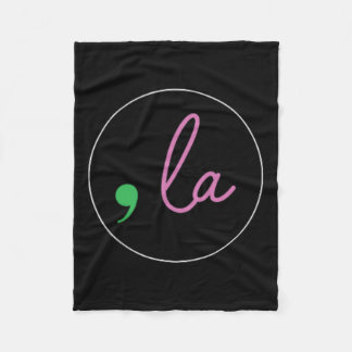 Comma La Kamala Harris For President 2024 Election Fleece Blanket