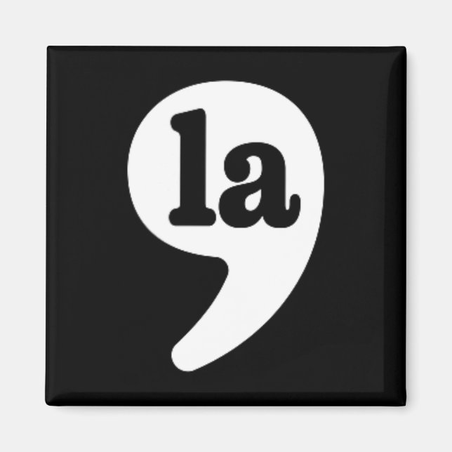 Comma La Kamala Harris For President 2024 Election Magnet (Front)