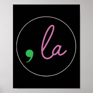 Comma La Kamala Harris For President 2024 Election Poster