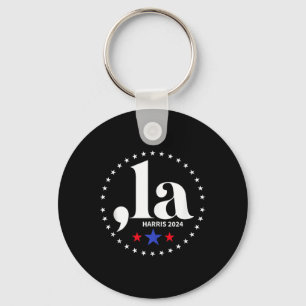 Comma La Kamala Harris For President 2024 Funny Ka Key Ring