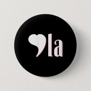 Comma La Kamala Harris Funny Democrat Support 2020 6 Cm Round Badge