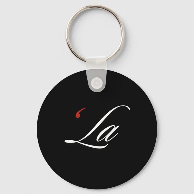 Comma La Kamala Harris Funny Punctuation La Electi Key Ring (Front)