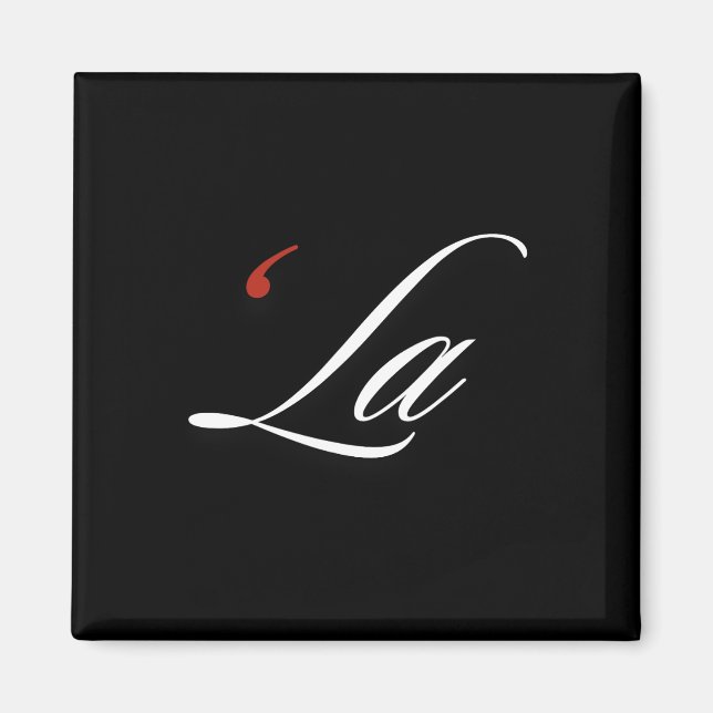 Comma La Kamala Harris Funny Punctuation La Electi Magnet (Front)