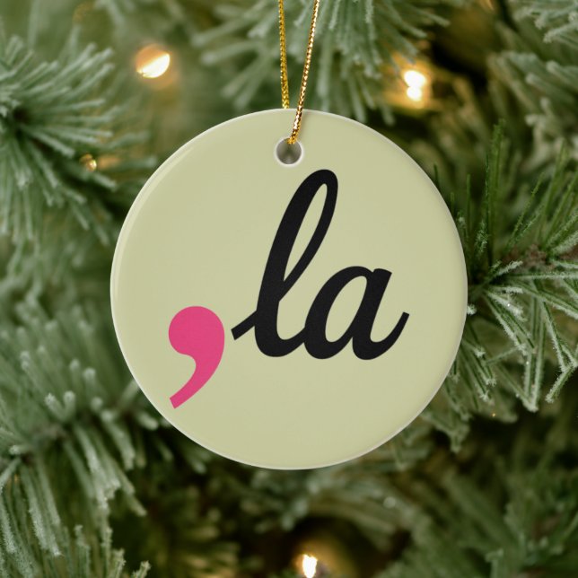 Comma La Kamala Harris President 2024 Stop Project Ceramic Tree Decoration (Tree)