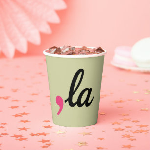 Comma La Kamala Harris President 2024 Stop Project Paper Cups