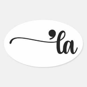 Comma La Kamala Harris Punctuation La Election Oval Sticker