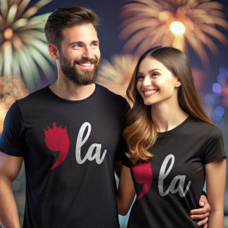 Comma La Kamala Harris Punctuation Mark with Crown T-Shirt