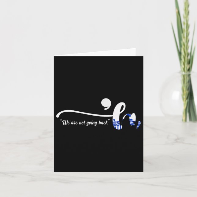 Comma La Kamala Harris Punctuation We Are Not Goin Card (Front)