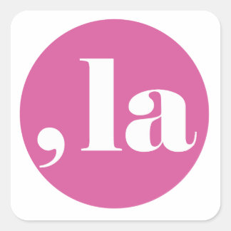 Comma la, Kamala Harris. Square Sticker