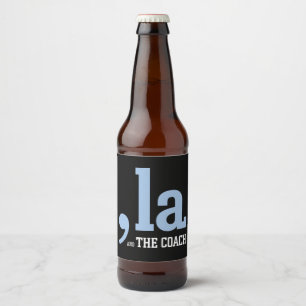Comma La Kamala Harris Tim Walz Coach 2024 Beer Bottle Label