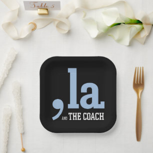 Comma La Kamala Harris Tim Walz Coach 2024 Paper Plate