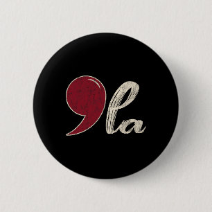 Comma La Kamala Walz 2024 President Kamala-harris  6 Cm Round Badge