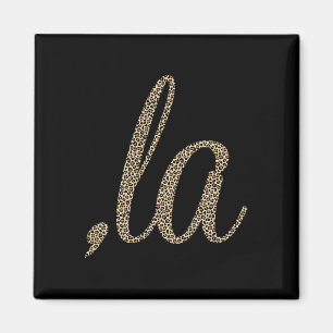 Comma La Leopard Print Funny  Magnet