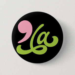 Comma La Pink Green President Kamala Harris 2024 6 Cm Round Badge