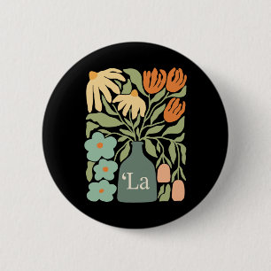 Comma La Subtle Boho Flowers Kamala Harris Madam P 6 Cm Round Badge