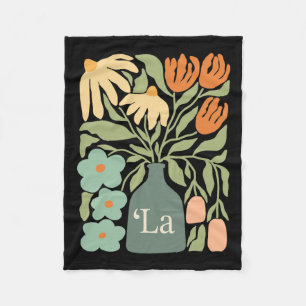 Comma La Subtle Boho Flowers Kamala Harris Madam P Fleece Blanket