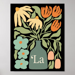 Comma La Subtle Boho Flowers Kamala Harris Madam P Poster