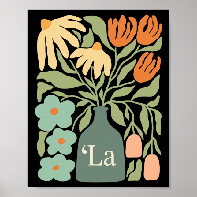 Comma La Subtle Boho Flowers Kamala Harris Madam P Poster (Front)