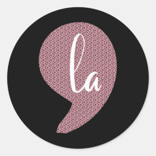 Comma La Womens Kamala Harris Wheimer 2024 Preside Classic Round Sticker