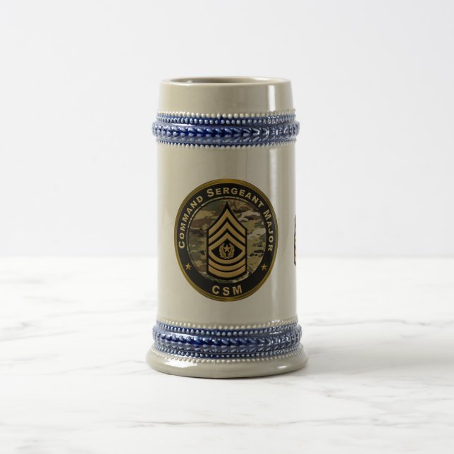 Command Sergeant Major CSM Beer Stein (Center)