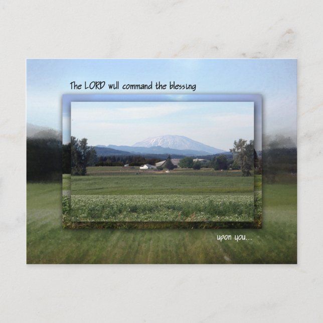 Command the Blessing Postcard (Front)